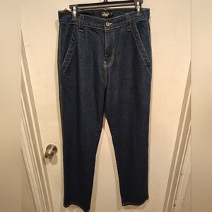 Deus Ex Machina NWT Men's Dark Blue Dry Indigo Shawn Workwear Jeans Sz 28 X 32